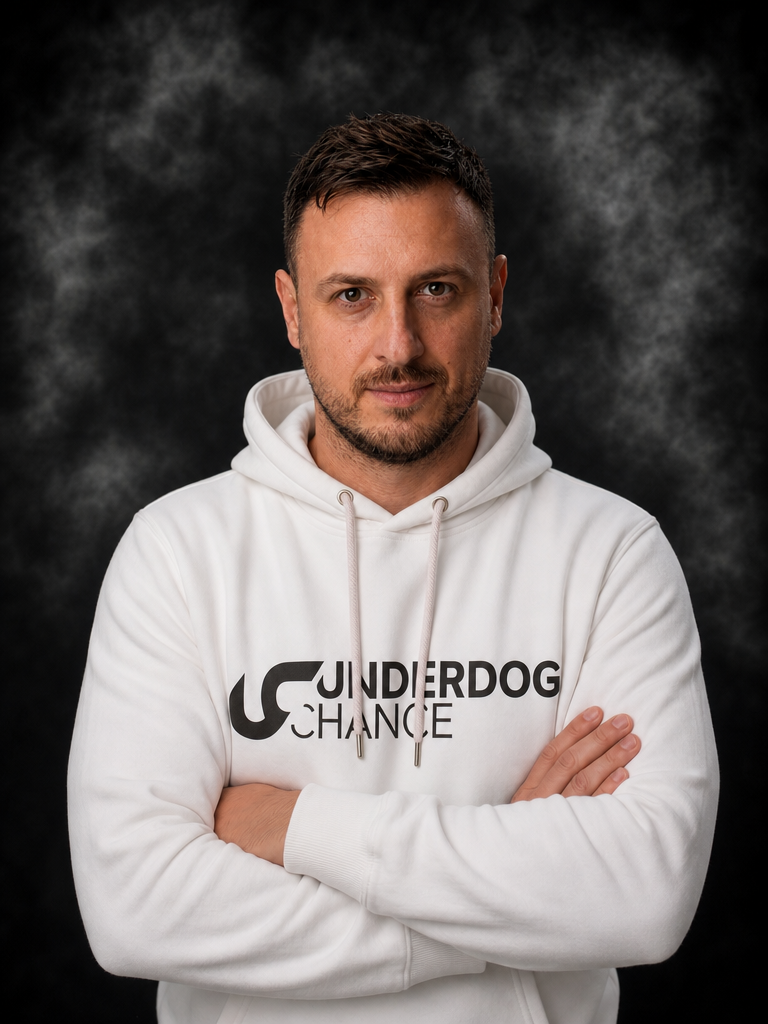 Marjan Balaško, founder of Underdog Chance